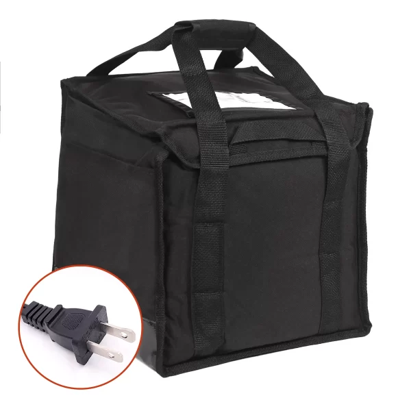 Heating Bag Food Carrier - Black Cube Bag